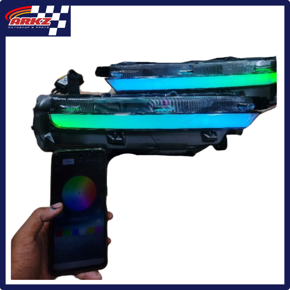 DRL Bumper Depan New Fortuner 2022 FULL Custom RGB Running Sein Matrix