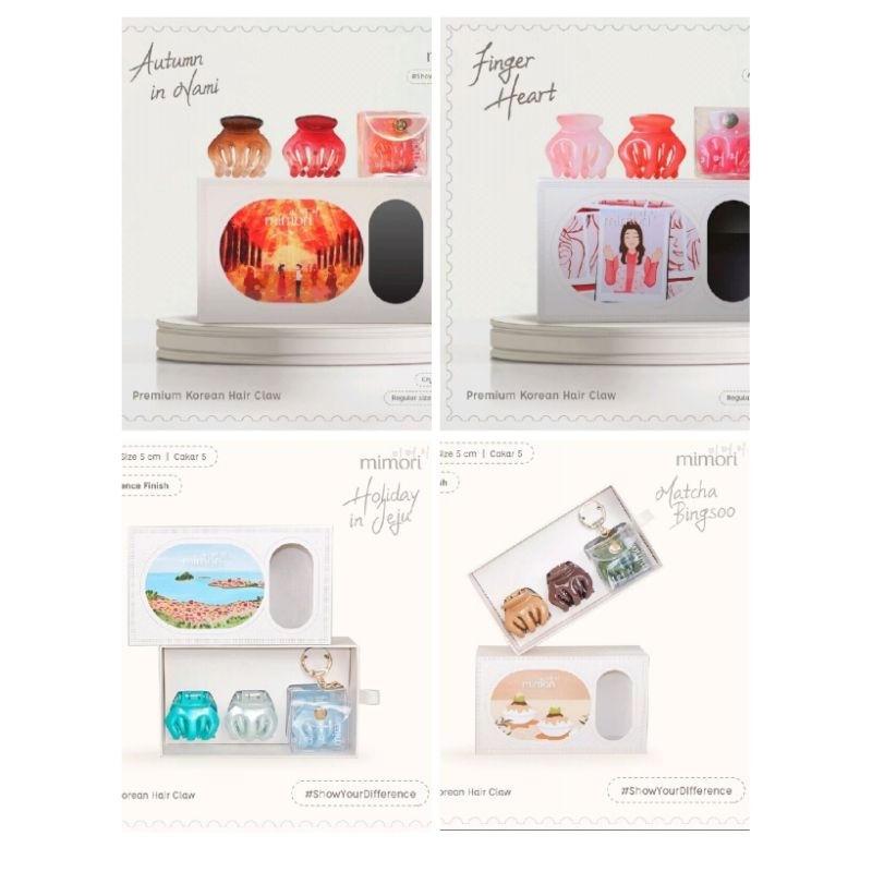 Kado Natal Mimori Hair Clip / Jedai Mimori / Mimori Hair Claws Finger Heart / Autumn in Nami / Holid