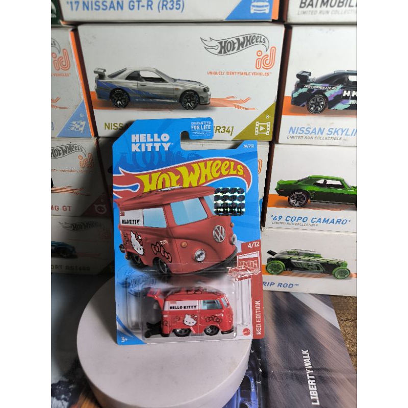 Hot Wheels VW Factory Sealed 2021 Kool kombi hello Kitty Red edition