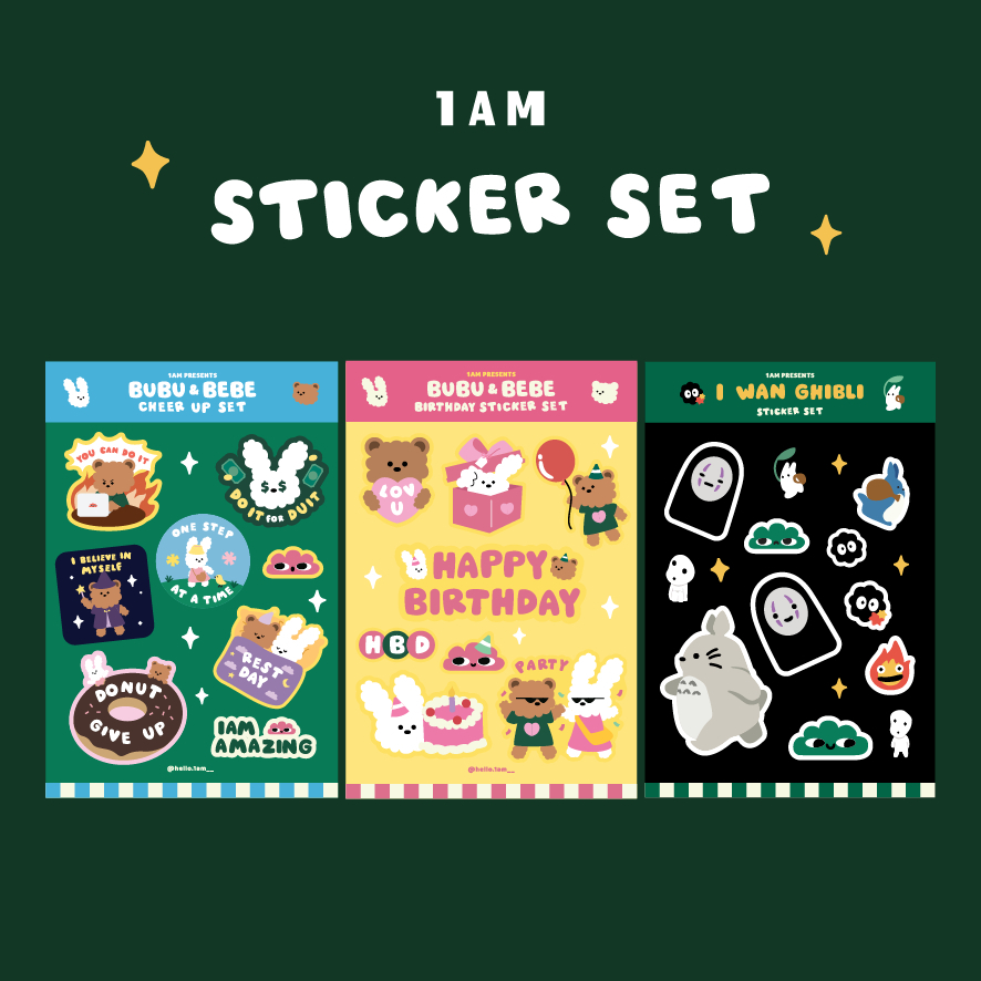 

1AM - CUTE STICKER PACK