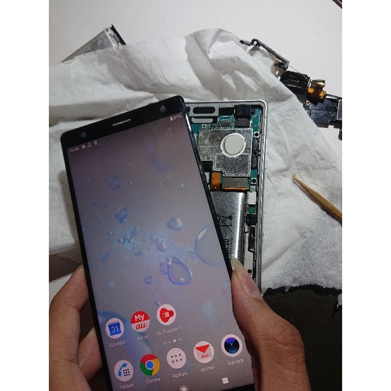 Mesin Sony xz2 WiFi only AU A10 Normal tanpa sandi