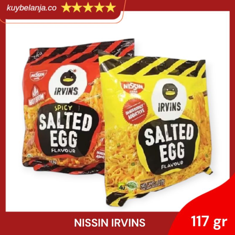 

Nissin IRVINS Instant Fried Noodle Spicy Salted Egg 117gr