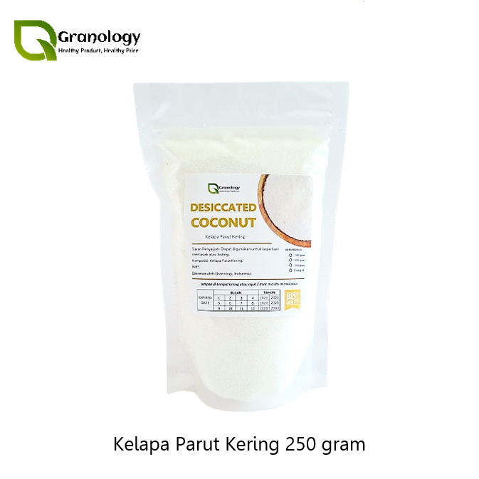 

Kelapa Parut Kering / Dessicated Coconut (250 gram) by Granology