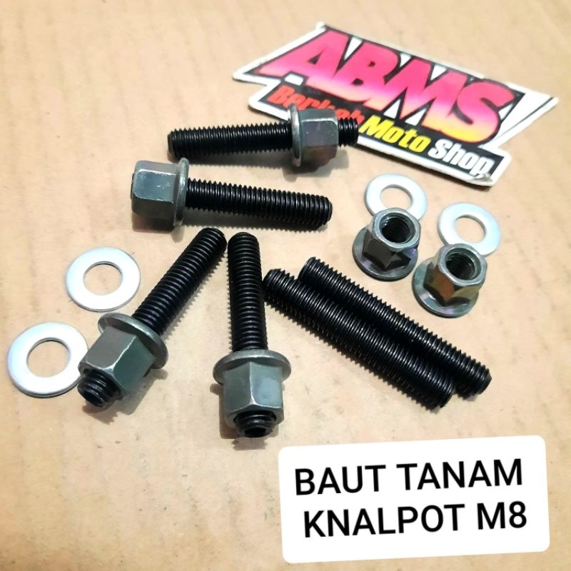 [PROMO] BAUT TANAM KNALPOT SATRIA FU GSX SATRIA FU INJEKSI BAUT TANAM BAJA HITAM SUZUKI SATRIA FU BA