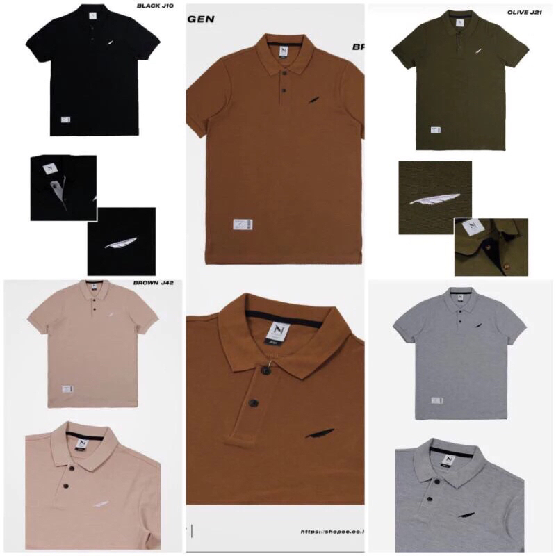 Kaos Polo nitrogen Shirt Polos / Kaos Kerah Polos / Nitrogen - Dewasa - Best Seller