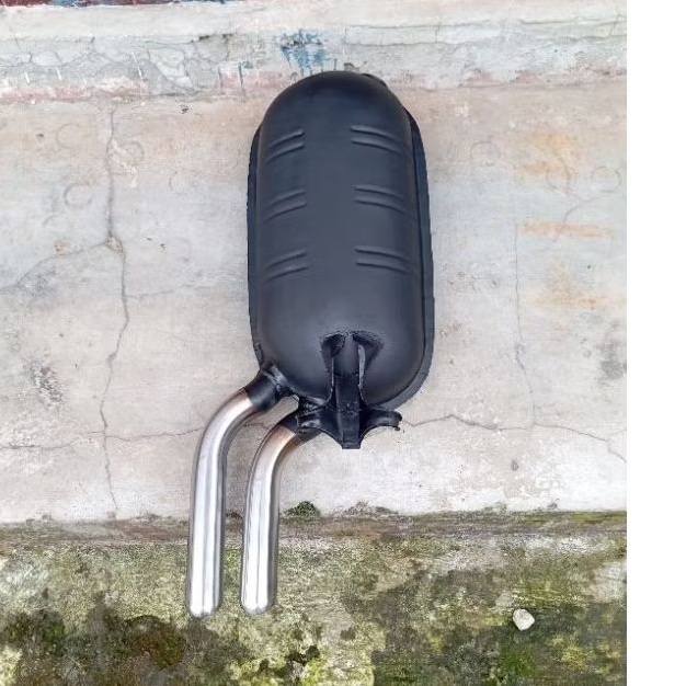 knalpot Mercedes Benz muffler mercy boxer W124 300E material super tebal powder coating kualitas pre