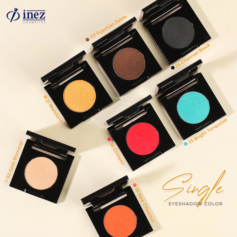 Single eyeshdow inez / eyeshadow satuan inez cosmetics