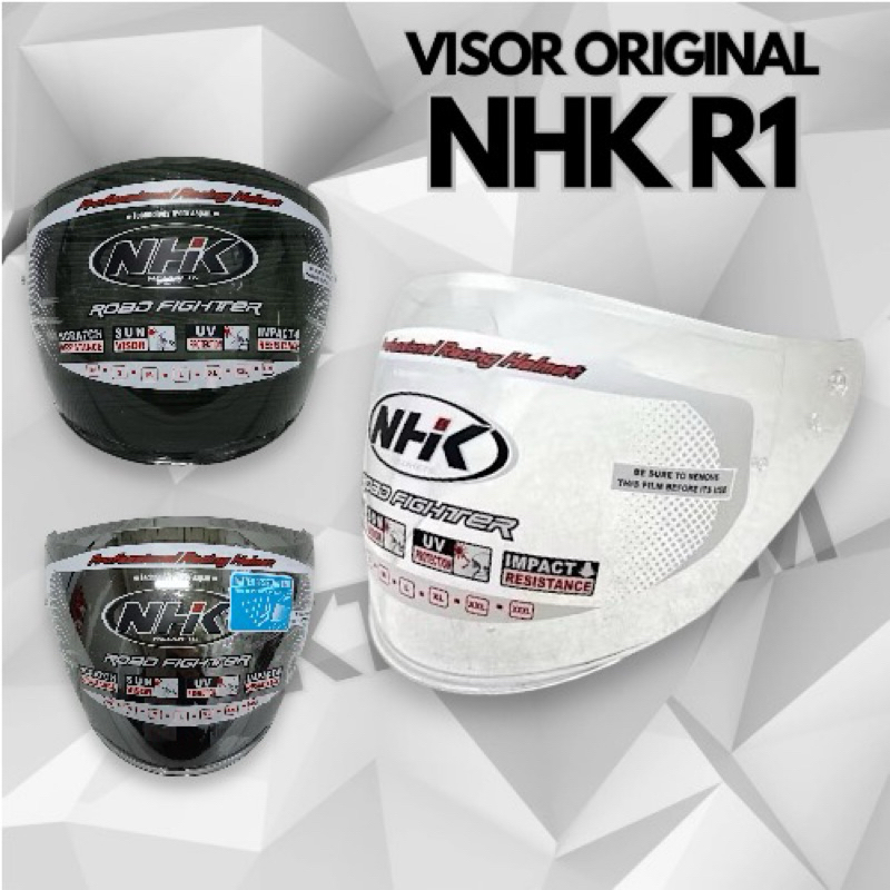 KACA VISOR HELM NHK R1 DOUBLE VISOR - Visor Original helm NHK