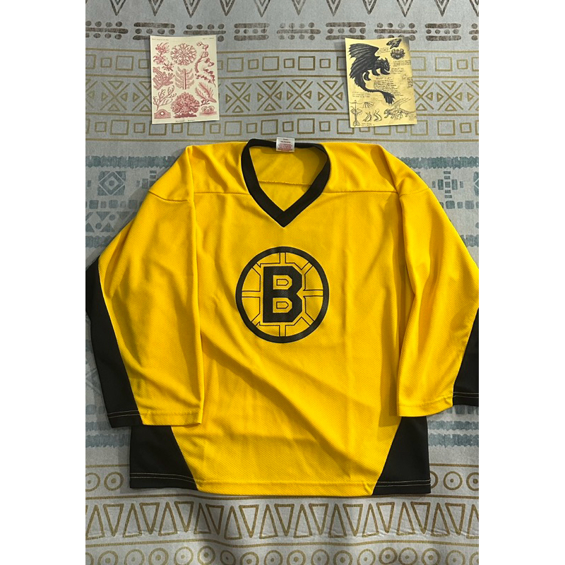 JERSEY CEWEK / COWOK VINTAGE NHL Boston Bruins Hockey Jersey (OVERSIZE)