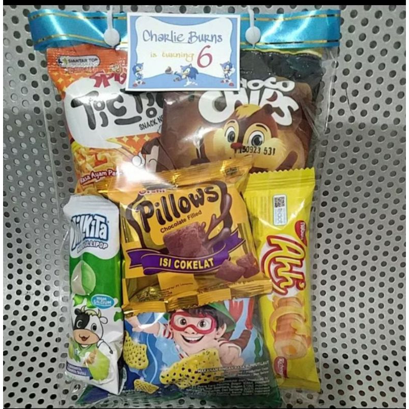 

Bingkisan Snack Ulang Tahun Anak / Hampers Ulang Tahun Anak