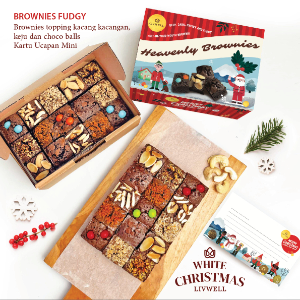 

Livwell - Brownies Fudgy Dark Chocolate - Parsel CHRISTMAS NATAL (FREE CARD)