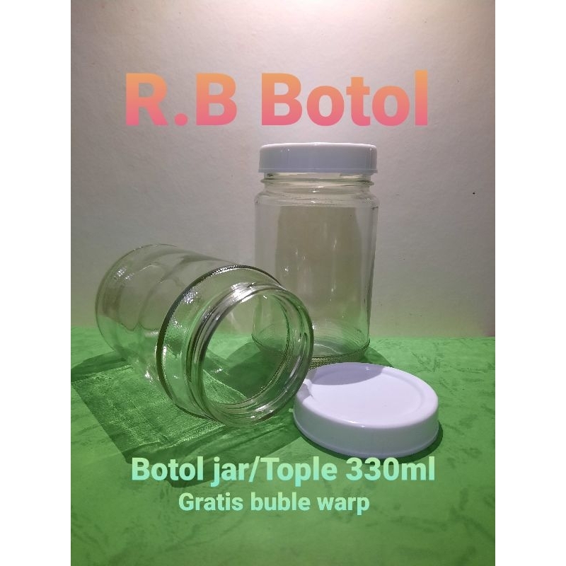 Botol Kaca Jar/Toples 330ml