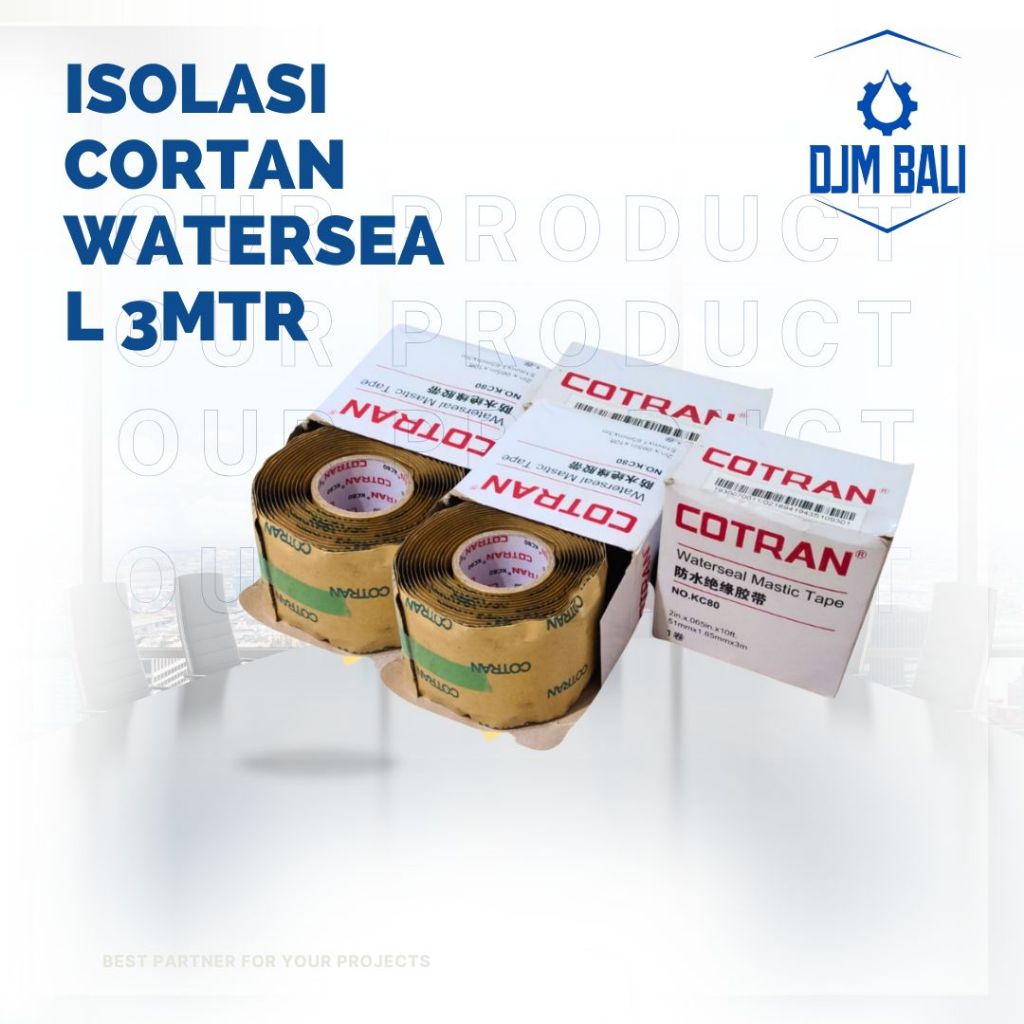 

Isolasi Rubber Waterseal Cotran Mastic Tape 2in x 3mtr