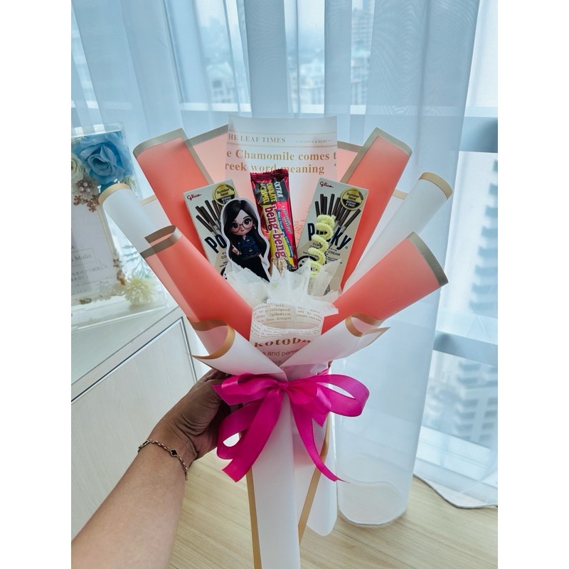 

bouquet snack , buket snack