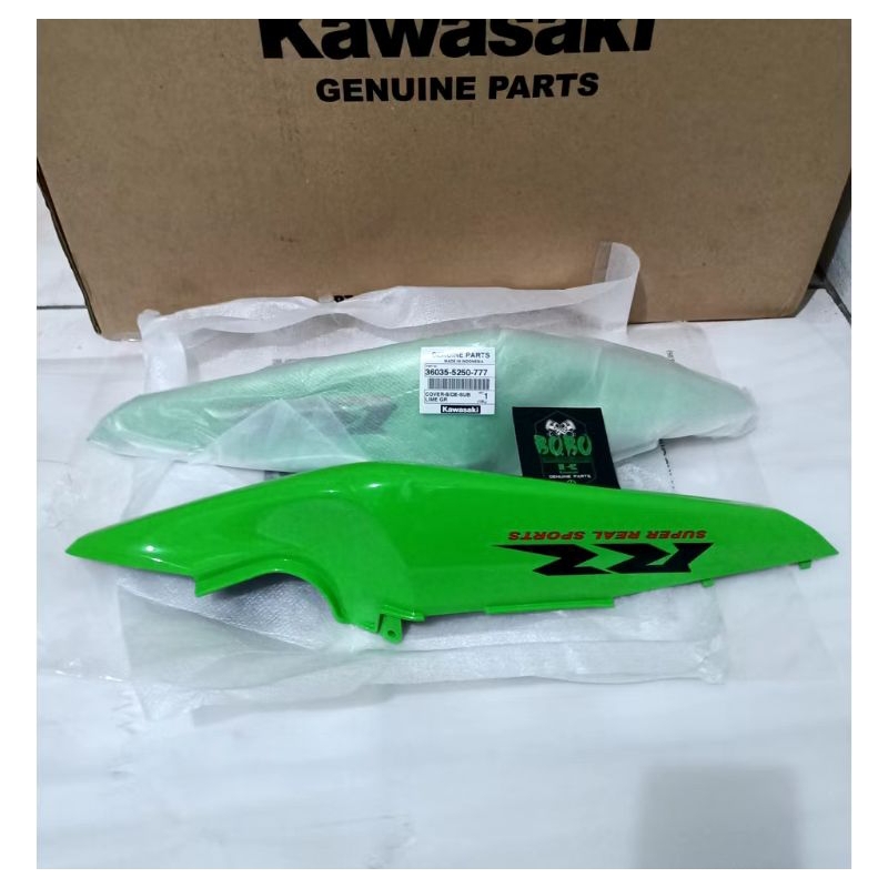 cover body belakang kiri kanan Ninja 150 RR new hijau anniversary original