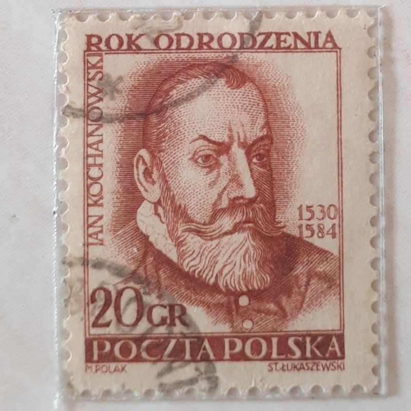

Perangko Polandia Renaissance Year (Jan Kochanowski - Perf 11¾ x 11½) Tahun 1953