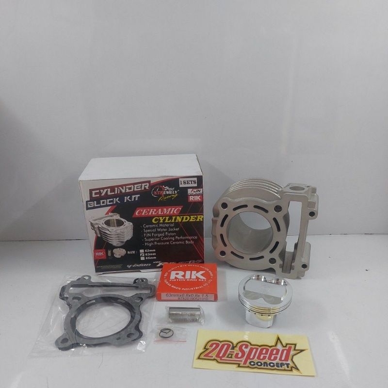 Blok set XTR type ceramic ukuran 63 mm model sirip for jupiter mx dan