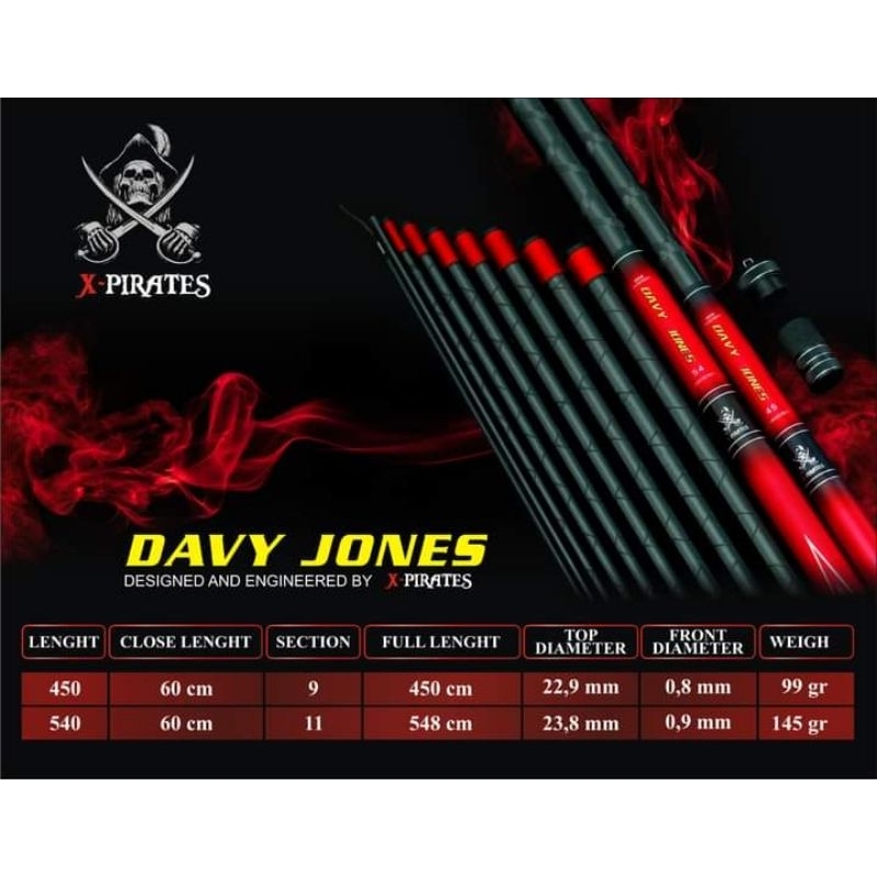 TEGEK XPIRATES DAVY JONES 450