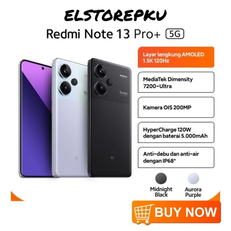 Xiaomi Redmi Note 13 Pro 5G 12/512 - Redmi Note 13 8/256 Resmi Indonesia - Pro plus Pro+