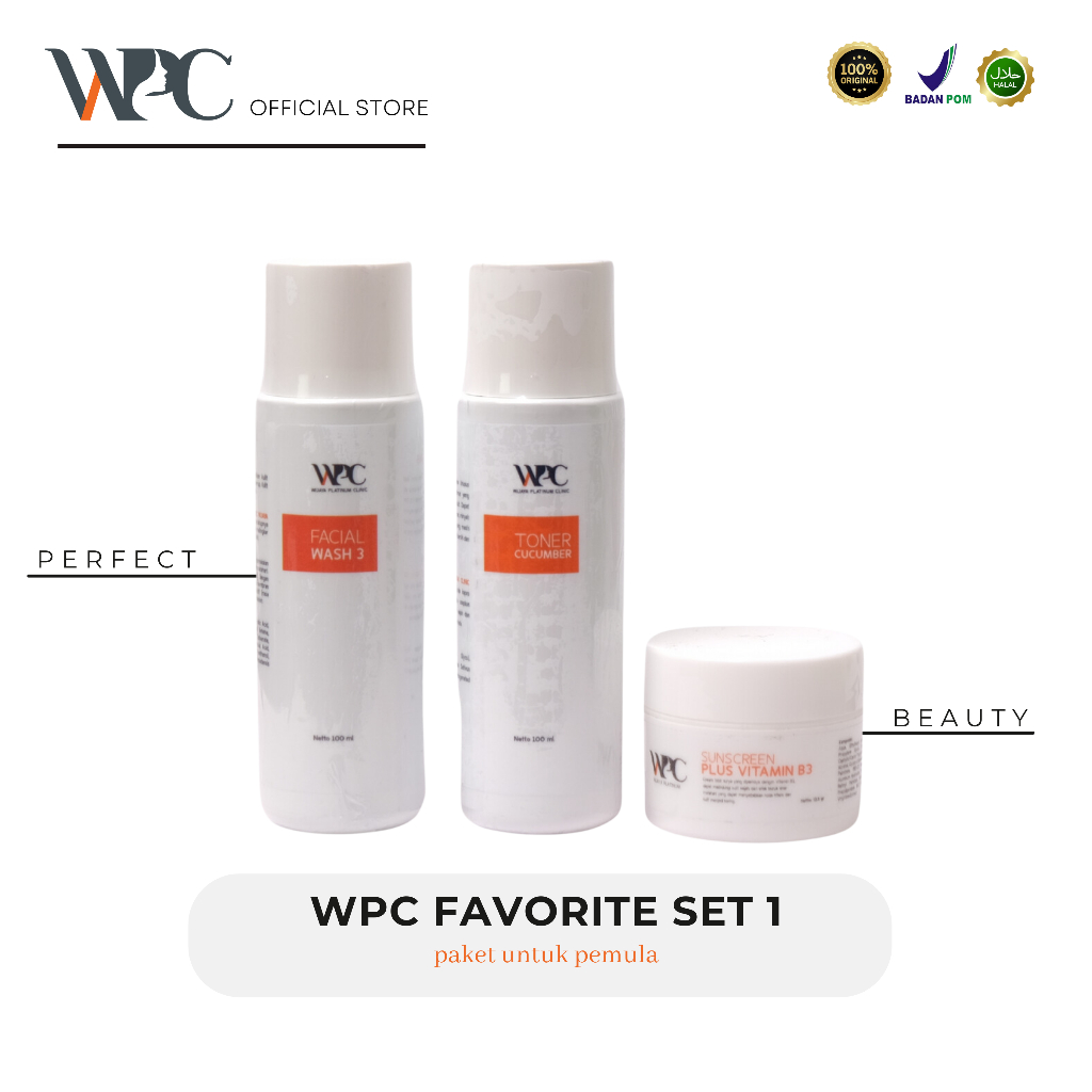 WPC Favourite Set 1- Paket Skincare Pemula