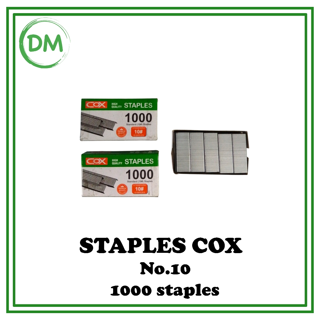 

COX STAPLES NO. 0311 ISI STAPLER STANDARD NO. 10