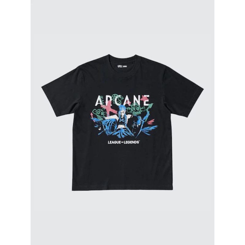 ❗NEW IN❗UNIQLO Kaos UT ARCANE League of Legends Lengan Pendek Graphic Tshirt Anime ORIGINAL