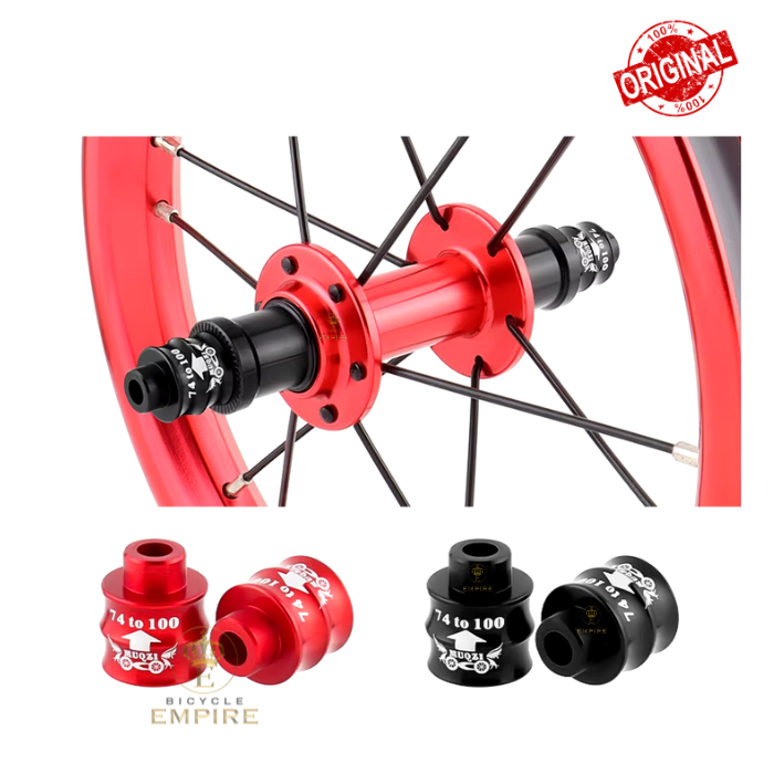 Adaptor Hub Depan Sepeda 74mm Ke 100mm Muqzi Converter Extension Sambungan Hub Bicycle Empire