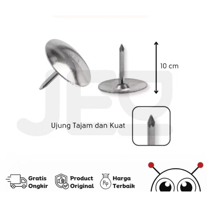 

Paku Payung/Paku Rebana/Thumb Tacks Kualitas bagus