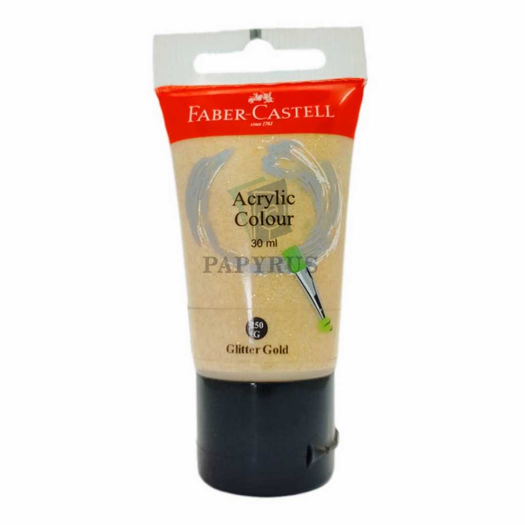 

CAT ACRYLIC / CAT AKRILIK / ACRYLIC PAINT FABER CASTELL 30ML GLITTER GOLD