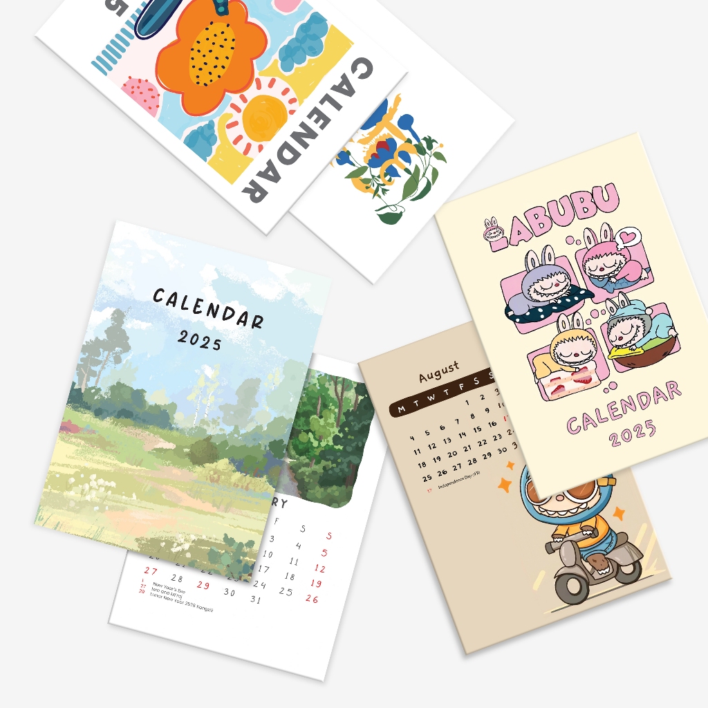 

Kalender Aesthetic 2026 #Calendar Only (10,5x14,8 cm) - Kalender Lembaran | Custoom.in