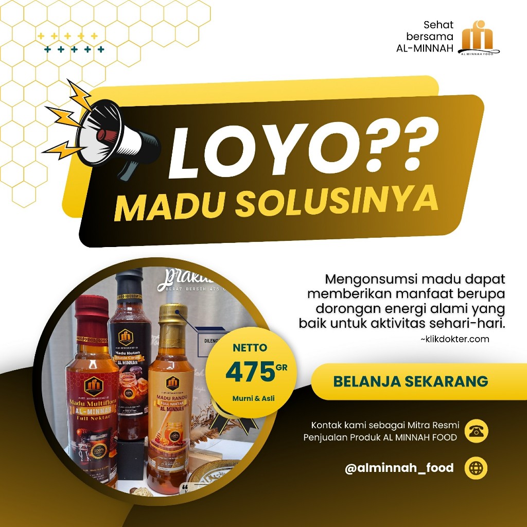 

Madu Randu MURNI 100% AL MINNAH 1000gr