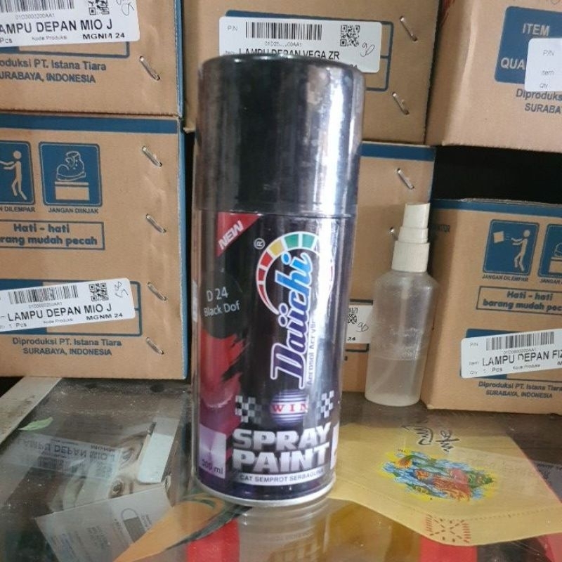 Cat semprot daiichi warna hitam doff 300 cc