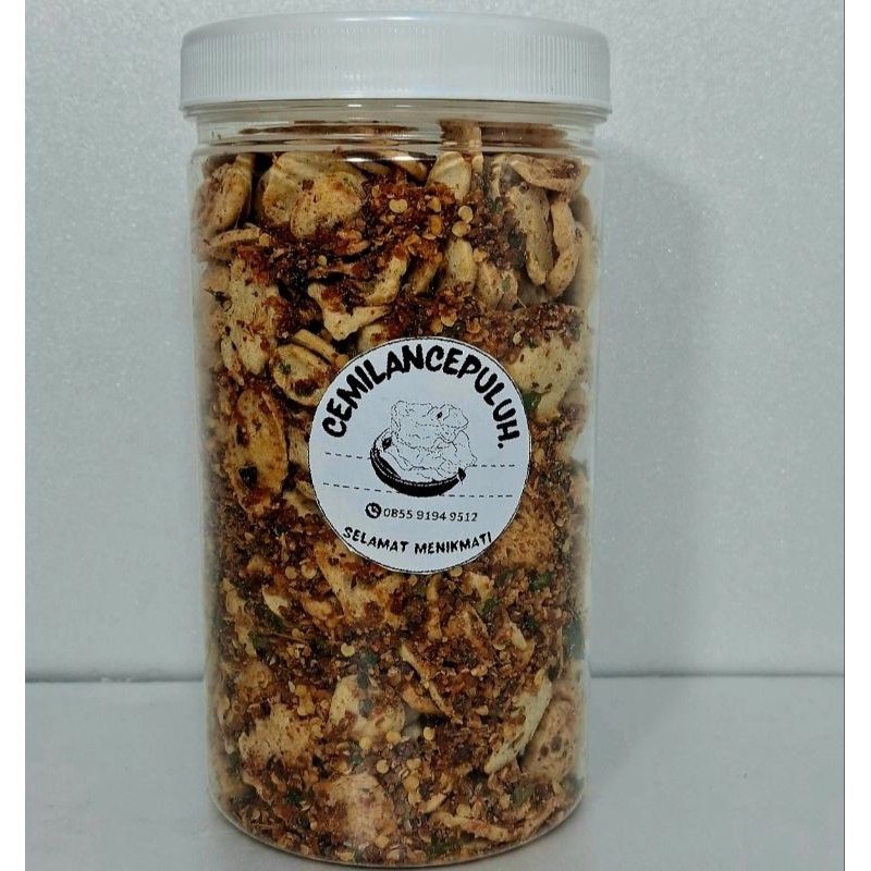 

OTAK OTAK CRISPY GURIH RENYAK BUMBU MELIMPAH 250 GR TOPLES