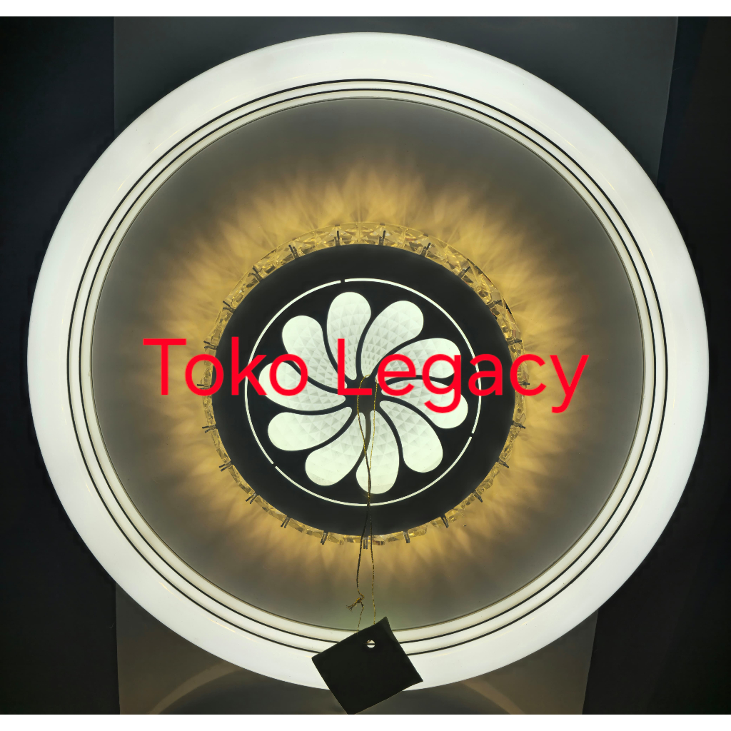 LAMPU PLAFON BULAT 50CM 3 WARNA PUTIH+KUNING+PUTIH DAN KUNING