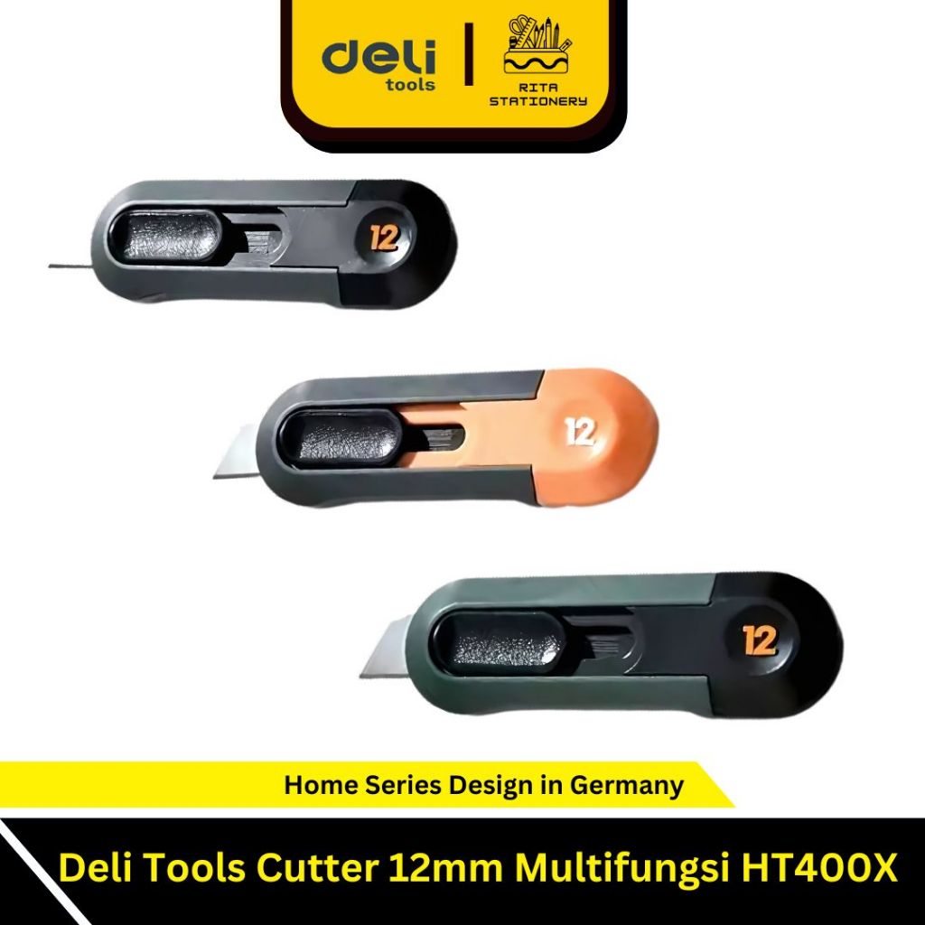 

Deli Cutter mini Tools Home Series Mini Extendable Knife/ Cutter SK5 Blade ABS 12m HT4007
