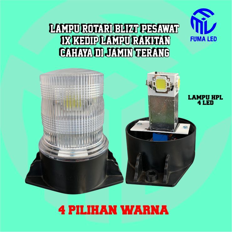 LAMPU ROTARI  TOPLES KECIL BLITZ PESAWAT 1X KEDIP LAMPU ROTARY LAMPU BLITZ PESAWAT