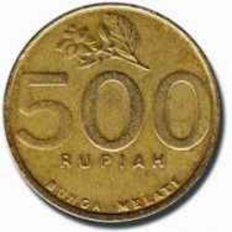 Uang koin 500 kuning dijual 1000/biji