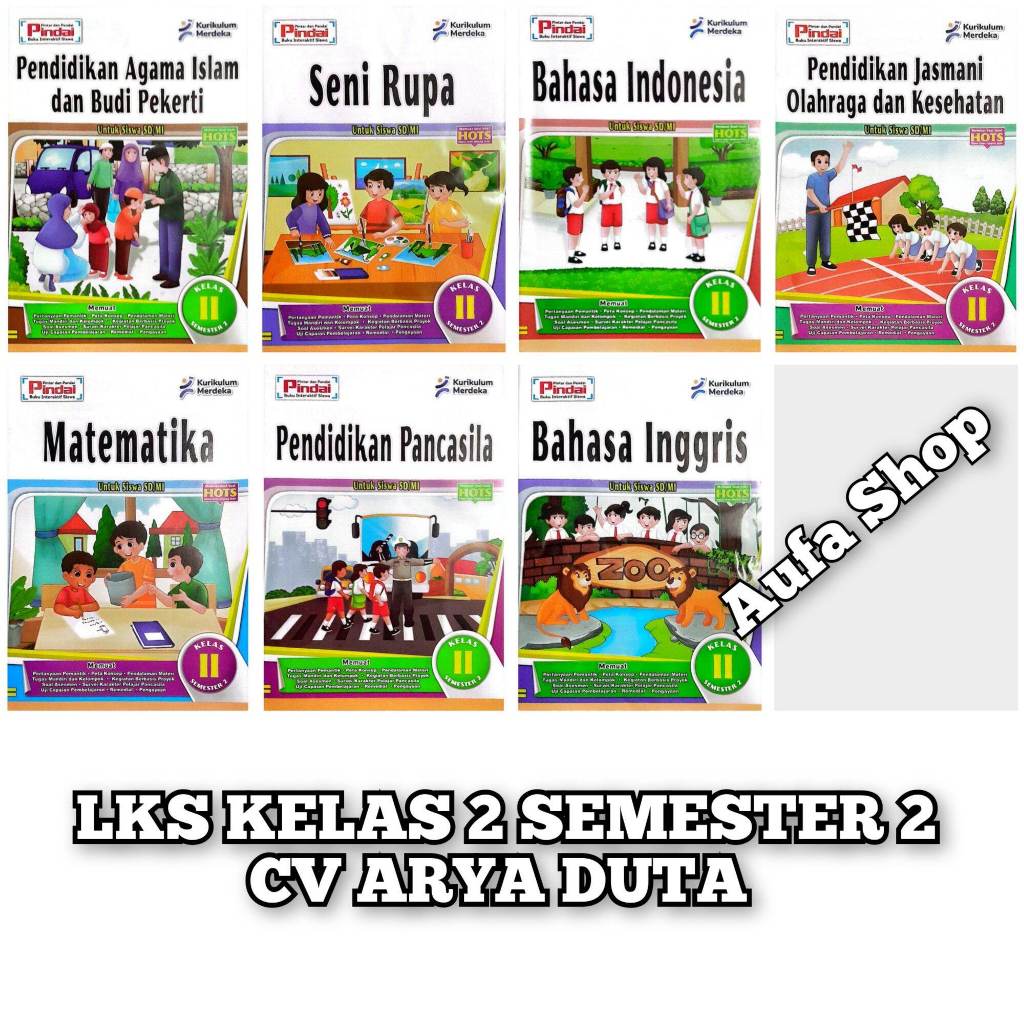 LKS PINDAI KELAS 2 SEMESTER 2 TERBARU 2024 CV. ARYA DUTA