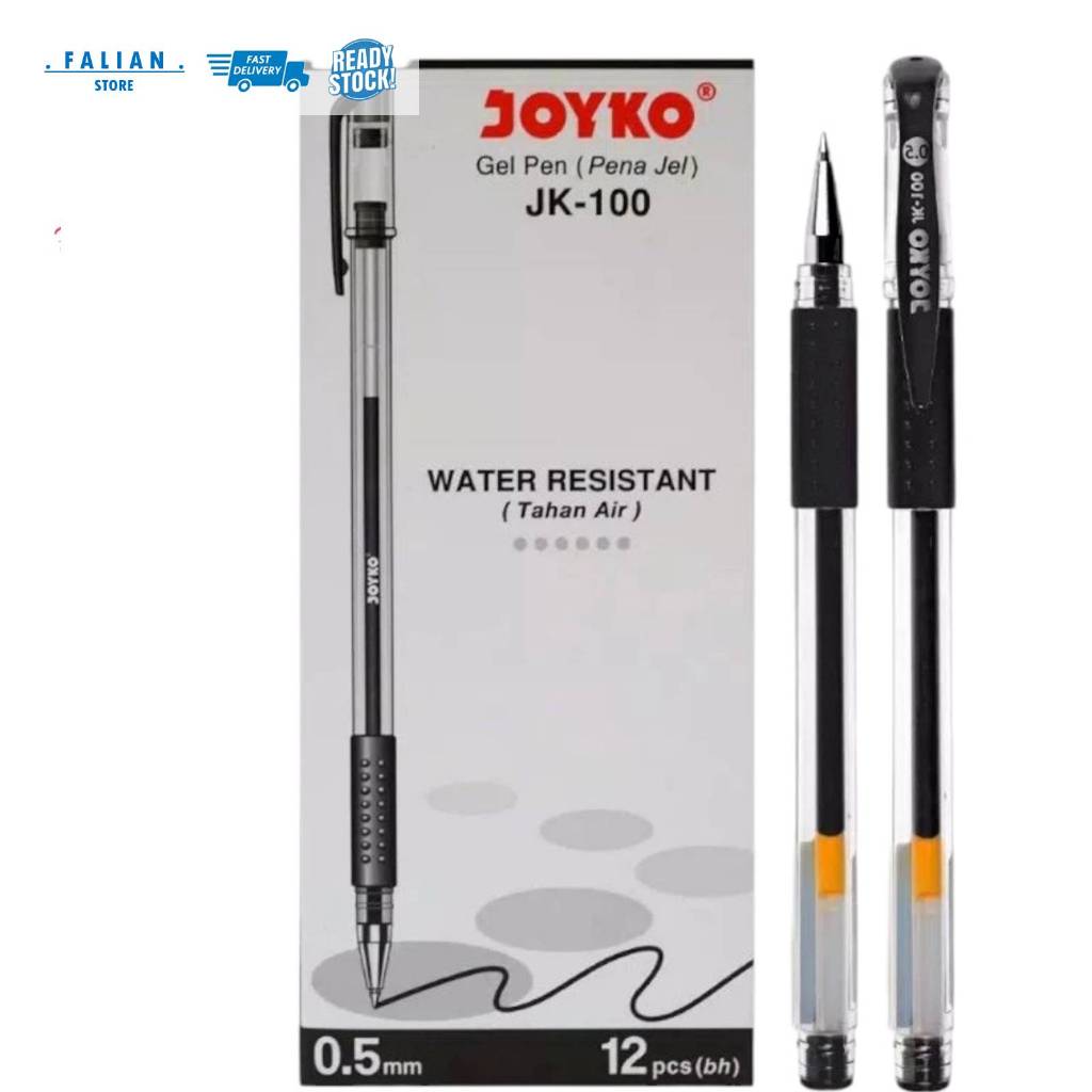 

Pena Gel Joyko JK-100 Waterproof 0.5 mm - Tulis Lancar dan Awet