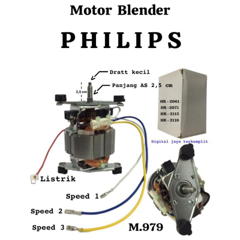 Dynamo Motor Blender Philips
