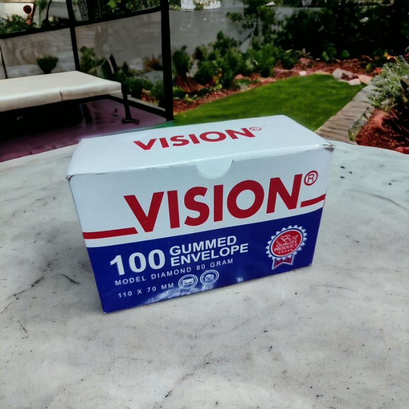 

1 Pres 5 bok envelop Amplop VISION GUMMED 110x70