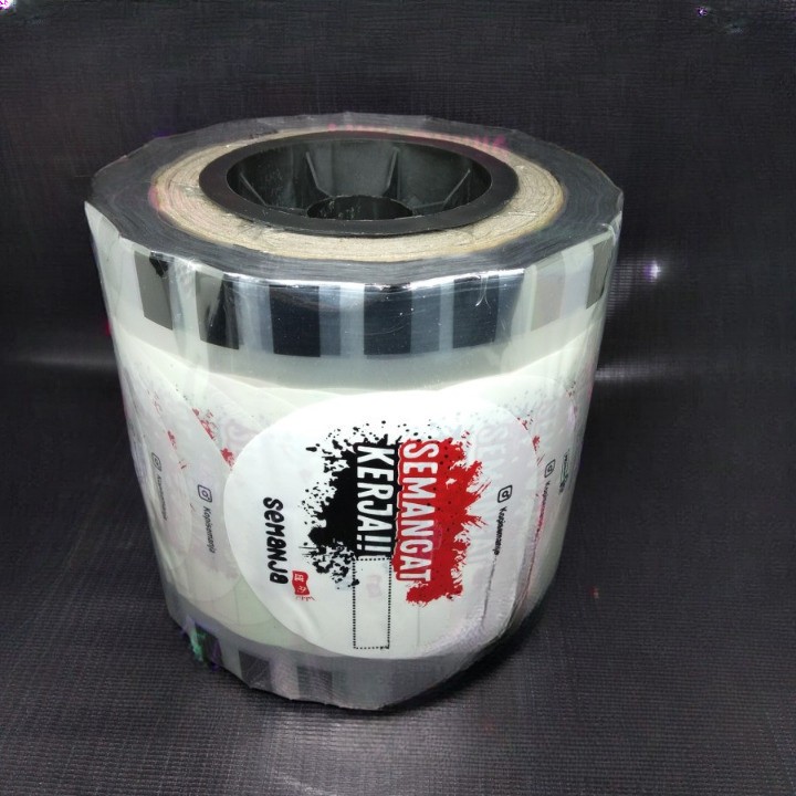 Cup Lid sealer Plastik Custom Sablon 3 Warna