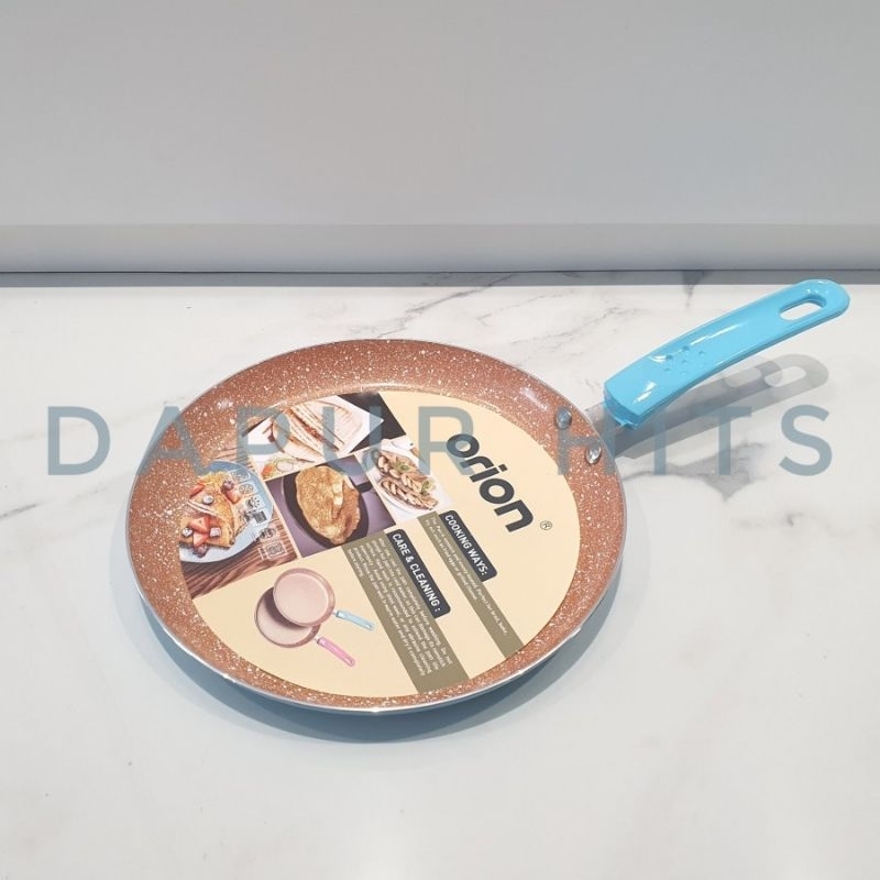 Wajan Datar / Crepes 24cm & 28cm Pan Anti Lengket Orion Crepe Pan Teflon Aluminium Ceramic Coating