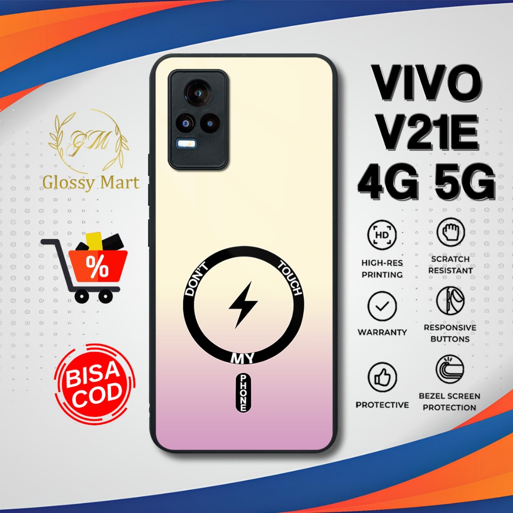 Case Vivo V21E 4G 5G Terbaru Magsafe Gradasi Hardcase Softcase Glossy Casing Vivo V21E Terlaris