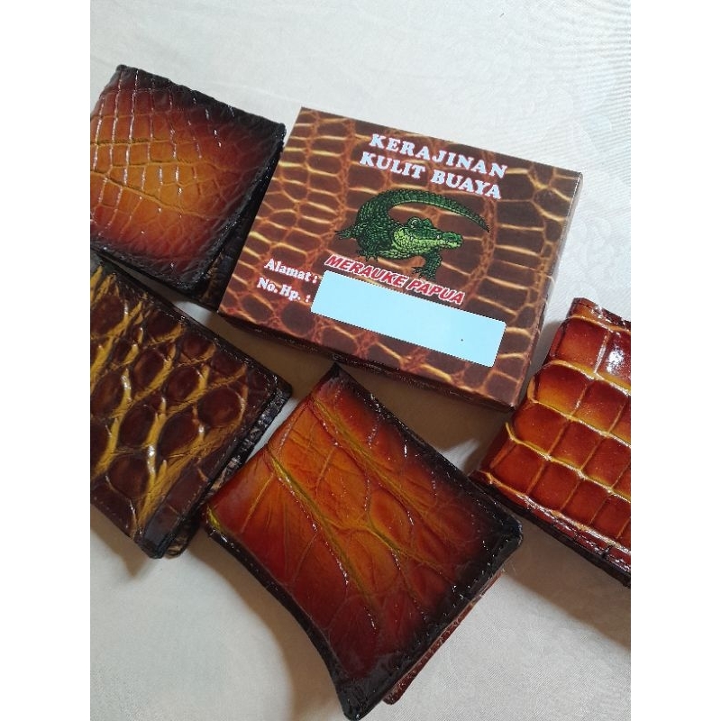 DOMPET PRIA KULIT BUAYA ASLI MERAUKE