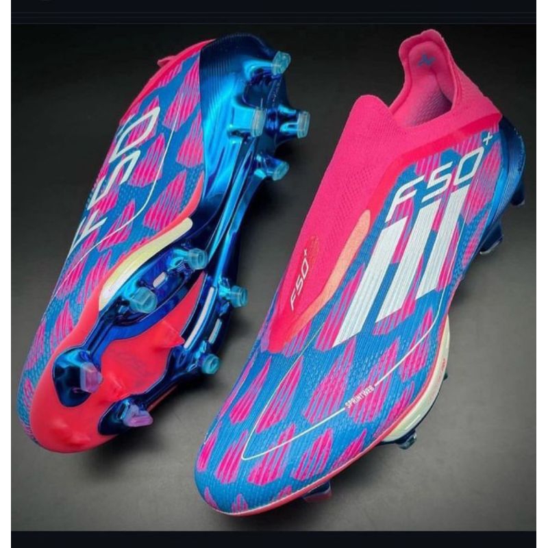 Sepatu Bola Adidas F50 + FG Blue Pink