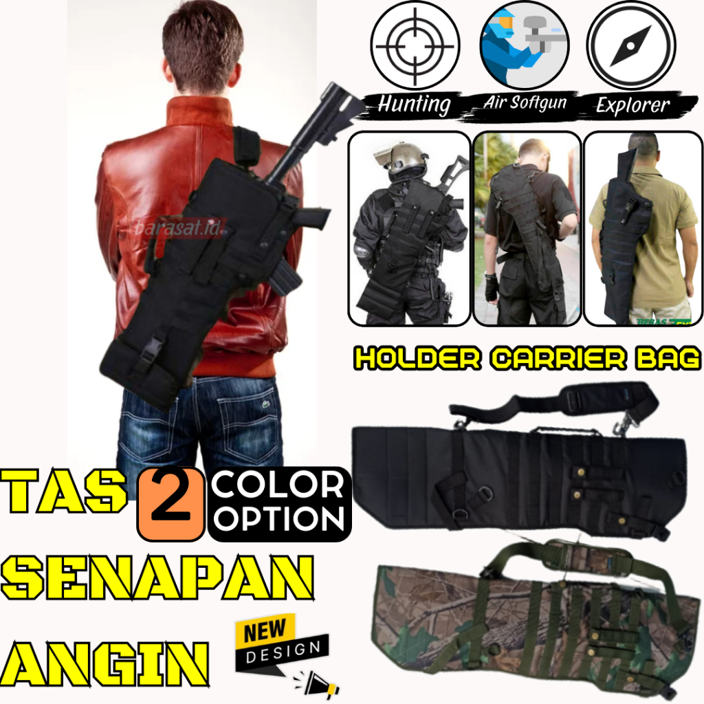 Tas PCP Hatsan Flash Holder Camo Sarung Kantong Sanapan Angin Airsotgan Untuk Semua Jenis dan Merk