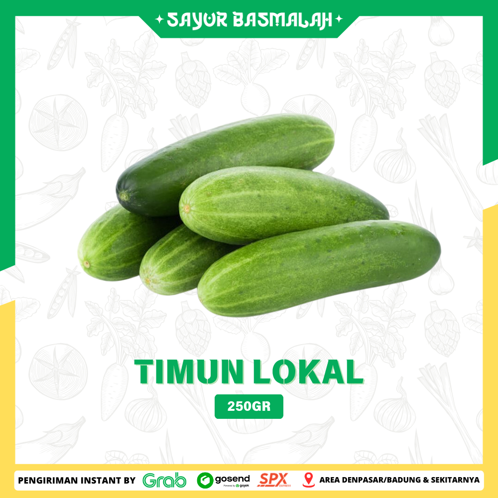 

Timun Lokal 250gr - Sayur Basmalah