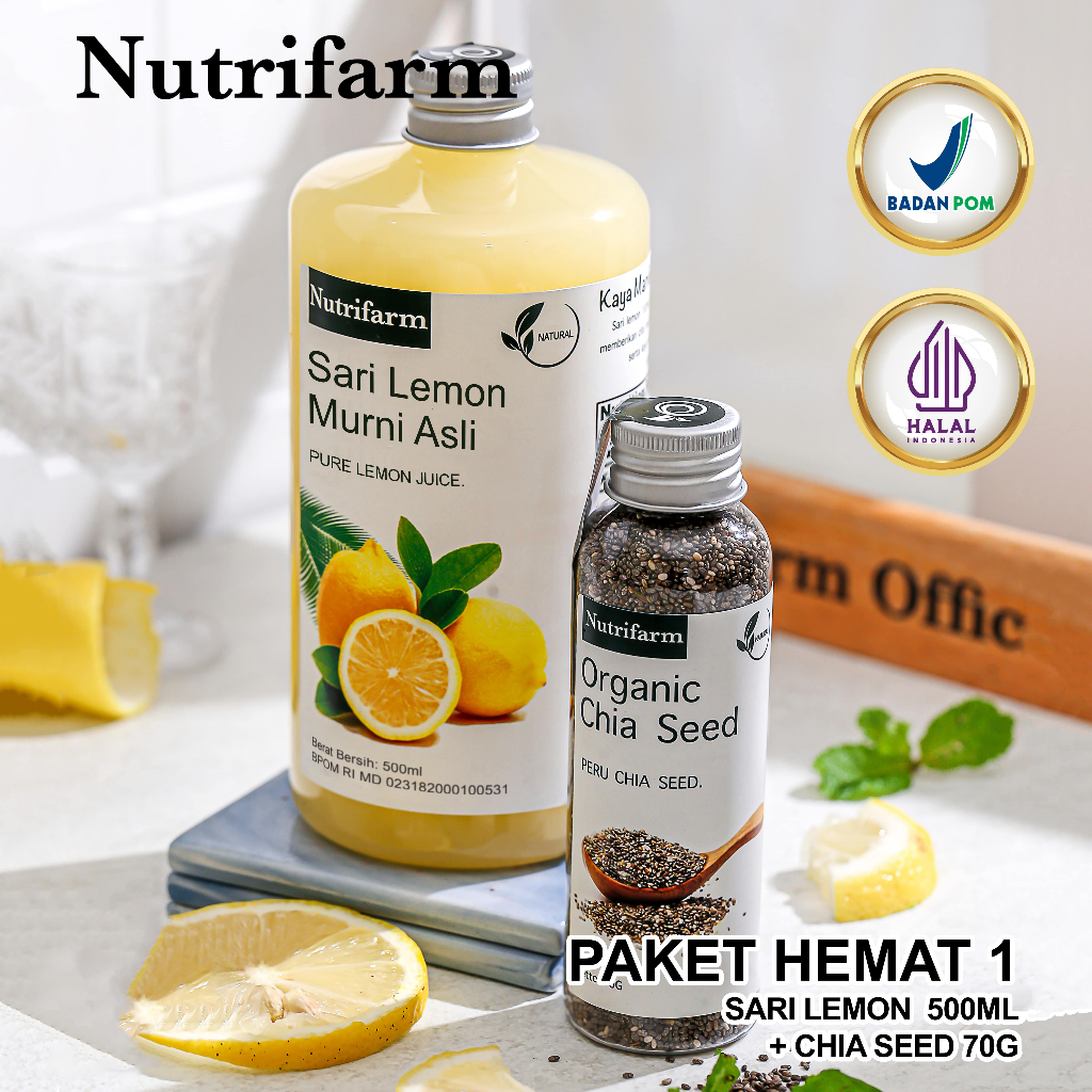 

Nutrifarm Paket Hemat 1 Sari Lemon Dan Chia Seed