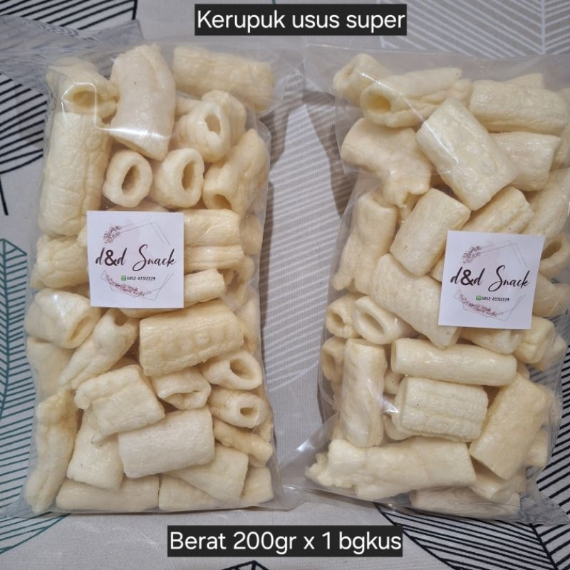 

Kerupuk usus super asli palembang. Kemplang ikan tenggiri. Berat 200gr